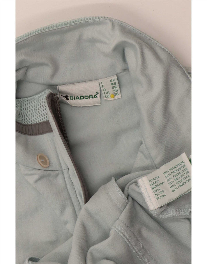 Diadora Veste de survêtement pour femme UK 36 Small Bleu Polyester