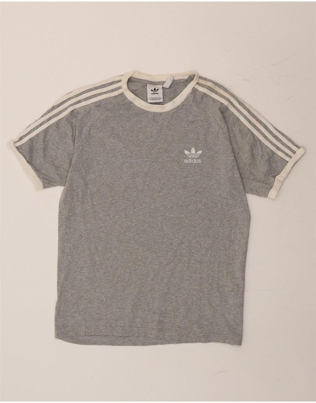 Adidas T-Shirt Homme Haut Large Gris Coton