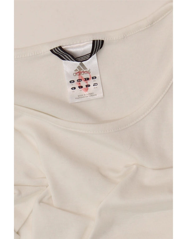 Adidas T-Shirt Femme Top EU 38 Coton Rouge Moyen