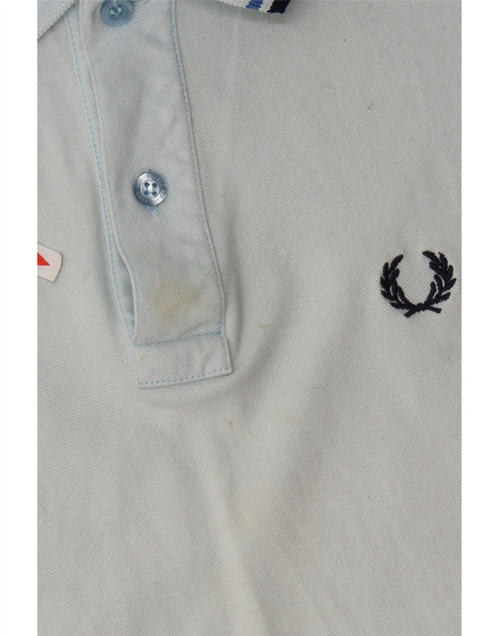 FRED PERRY Polo léger et stretch homme petit bleu coton