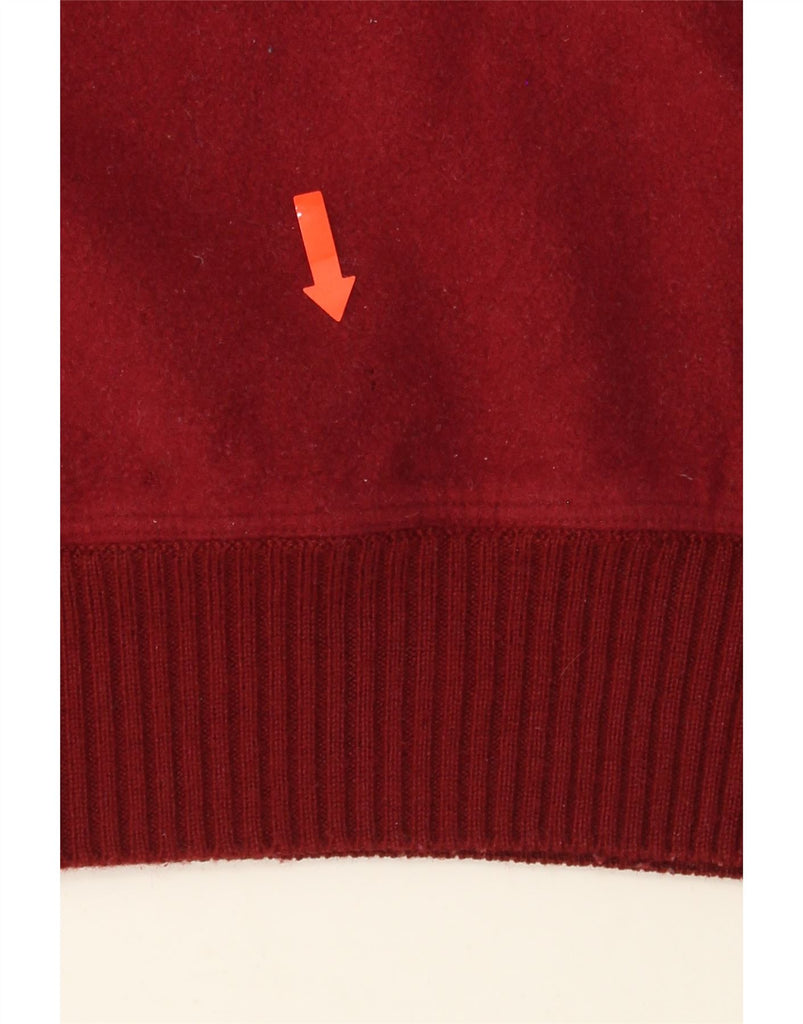 CARLO COLUCCI Womens Crew Neck Jumper Sweater IT 50 XL Burgundy Fair Isle Vintage Carlo Colucci and Second-Hand Carlo Colucci from Messina Hembry 