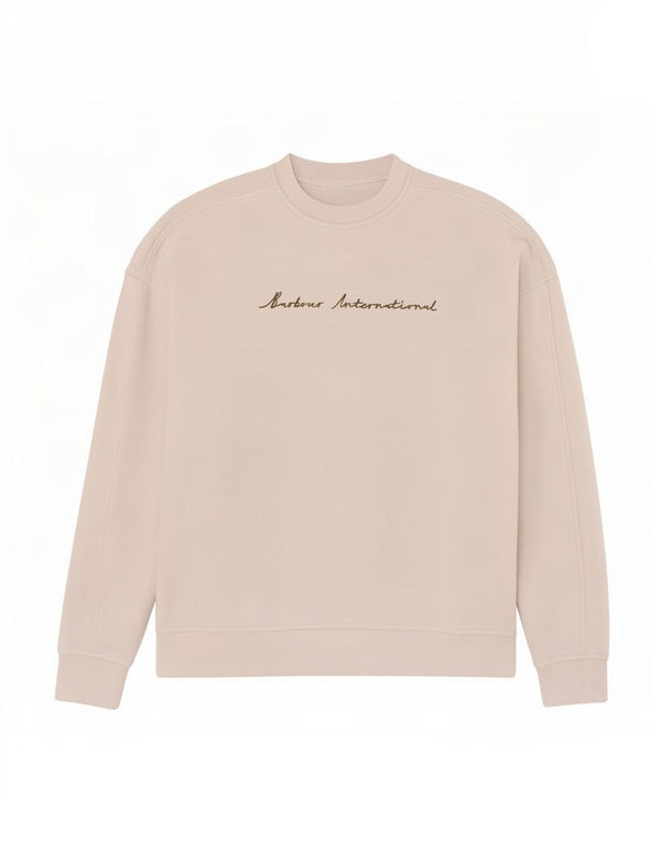 Barbour Sweat-shirt surdimensionné graphique pour femme UK 10 petit coton blanc
