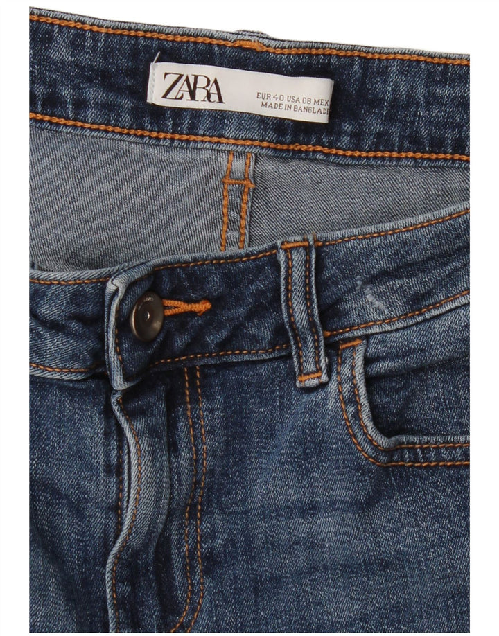 Zara Jean skinny pour femme EU 40 Medium W30 L27 Bleu