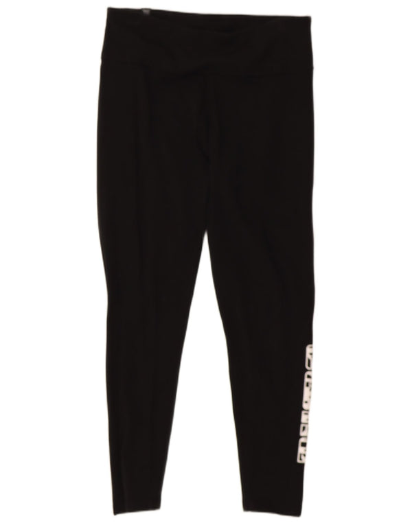 Puma Legging court graphique pour femme UK 12 Coton noir moyen