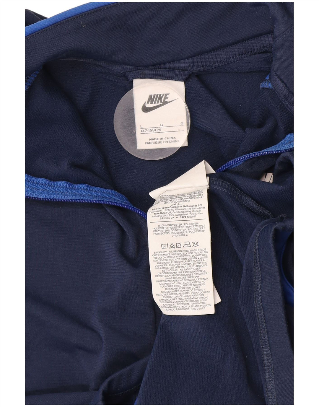 Nike Veste de survêtement pour garçon 12-13 ans Bleu marine Taille L