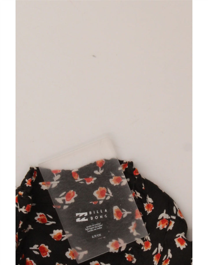 Billabong Chemisier surdimensionné pour femme UK 10 Petit marron floral