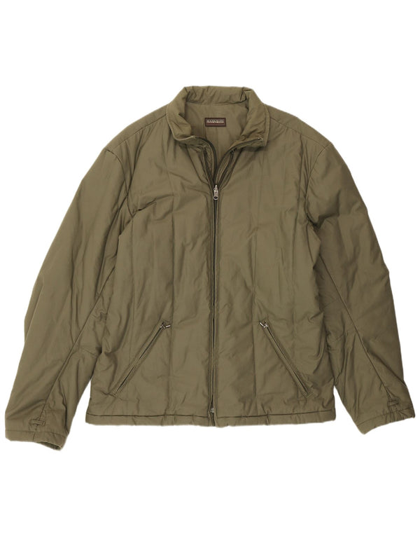 Napapijri Veste matelassée homme UK 44 2XL Kaki Coton