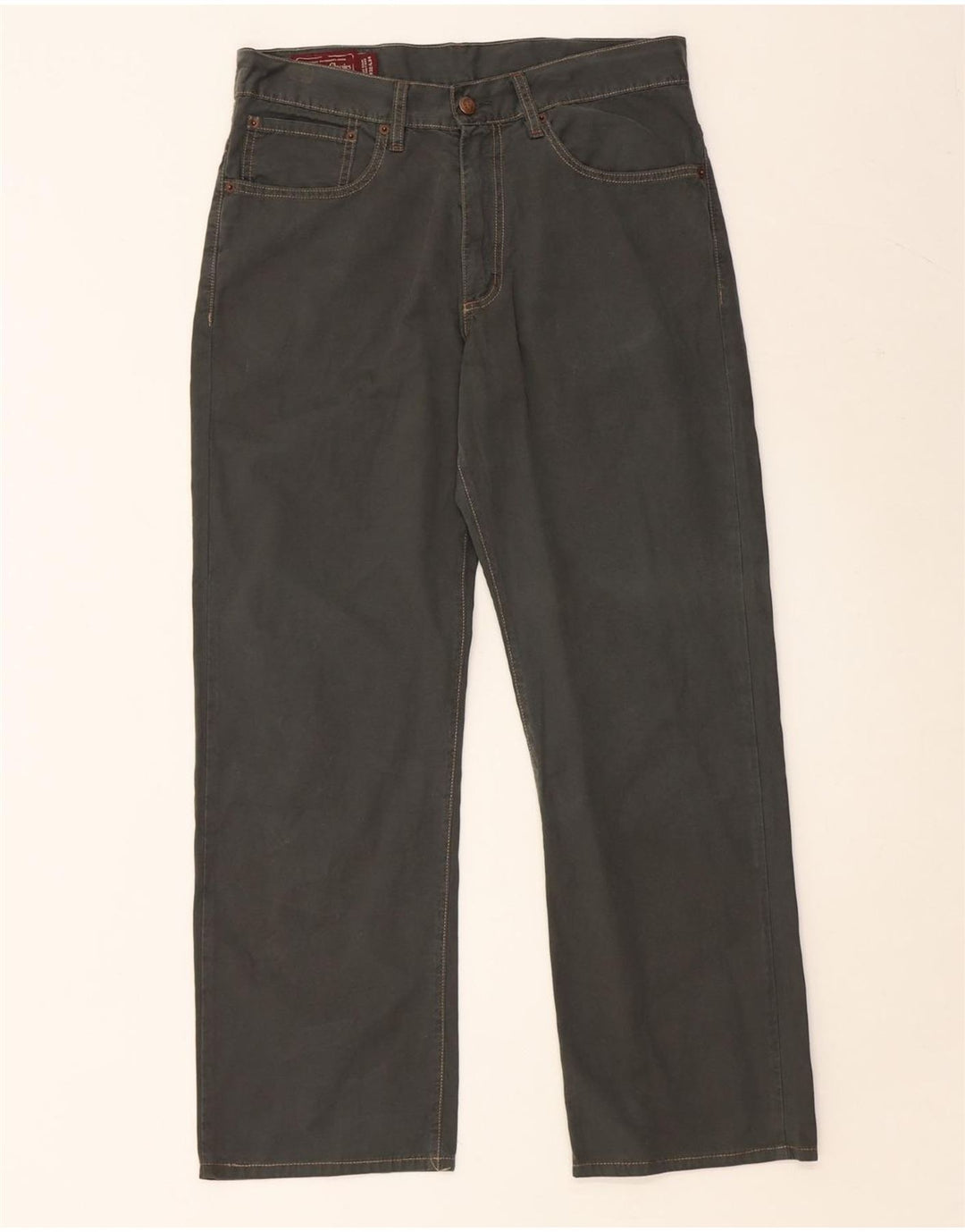 MARLBORO CLASSICS Pantalon décontracté droit pour homme W32 L28 Vert Coton