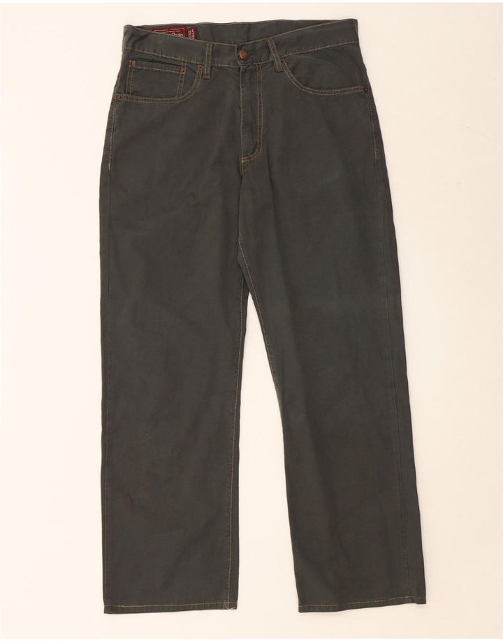 MARLBORO CLASSICS Pantalon décontracté droit pour homme W32 L28 Vert Coton