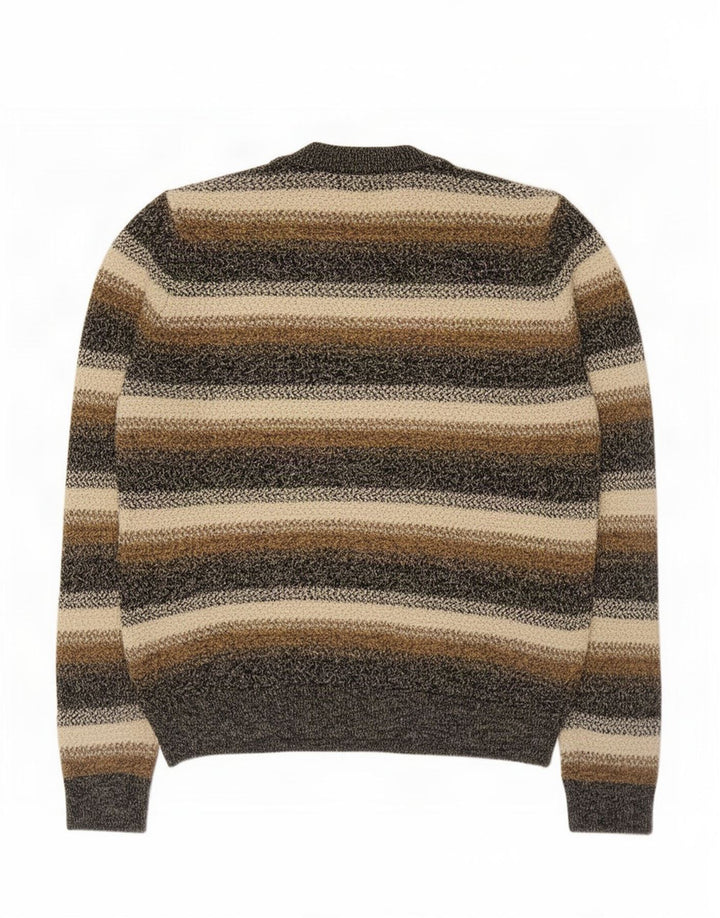 Marks & Spencer Pull Col Ras du Cou Homme Rayé Multicolore Moyen