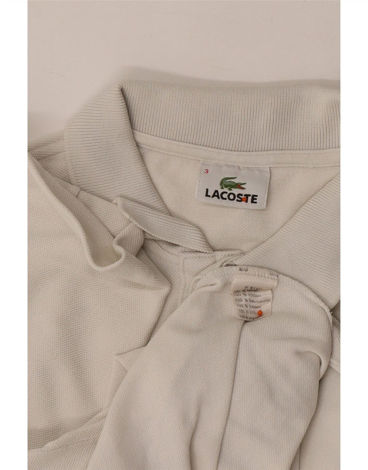 LACOSTE Polo Homme Taille 3 Petit Coton Blanc