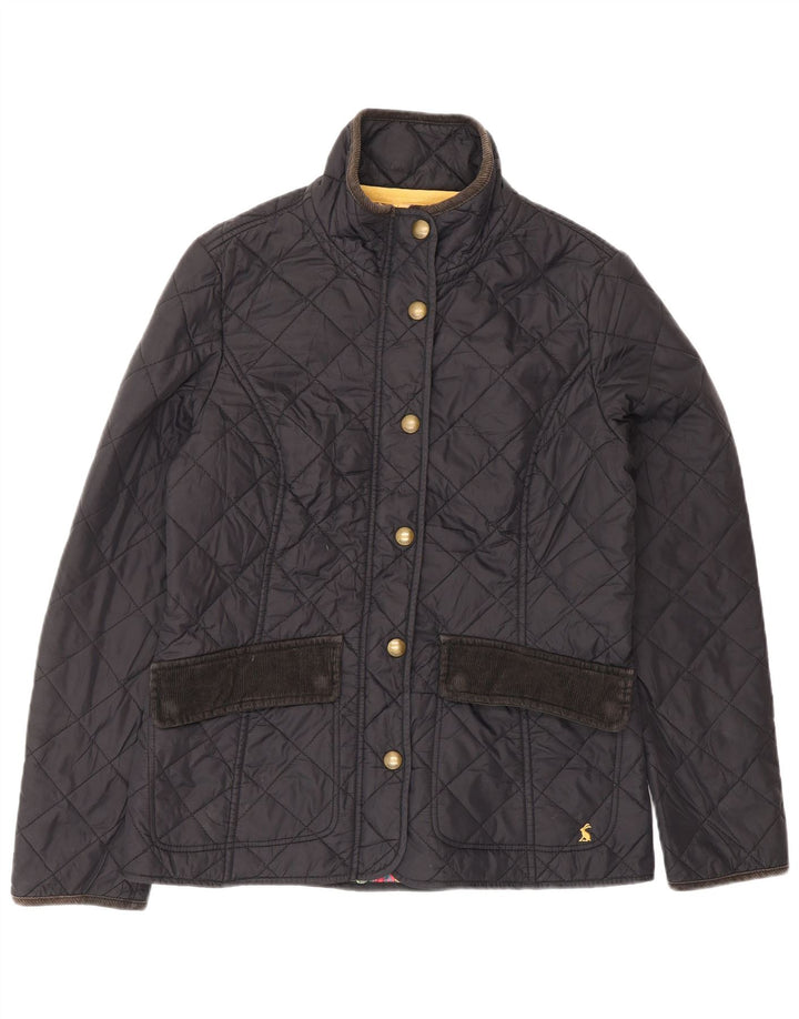 JOULES Veste matelassée pour femme UK 12 Medium Noir Polyamide