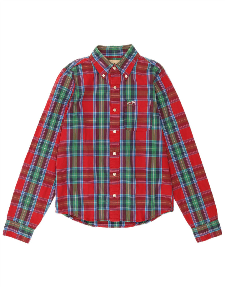 Hollister Chemise Homme Rouge Moyen Carreaux