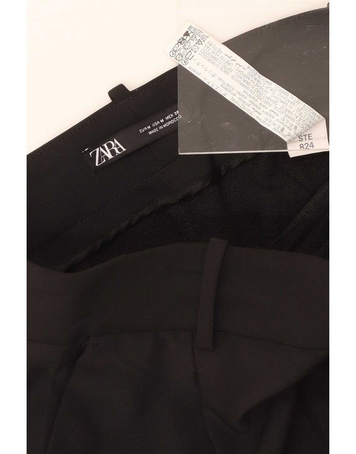 Zara Femme Short Chino Pegged Moyen W28 Noir Polyester
