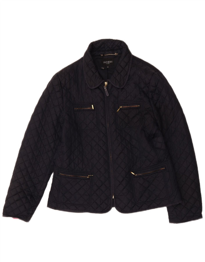 Hobbs Veste matelassée pour femme UK 14 Large Noir Nylon