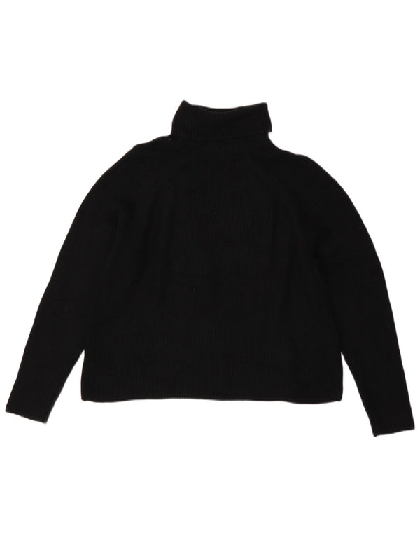 Marks & Spencer Pull col roulé pour femme UK 16 Large Noir Viscose