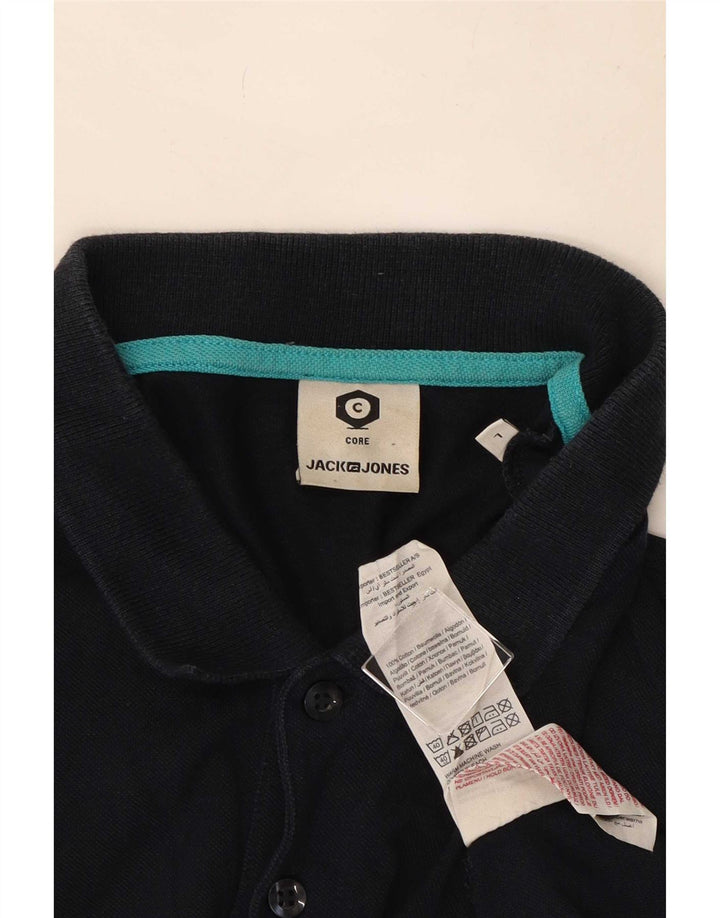 Jack & Jones Polo Homme Large Bleu Marine Coton