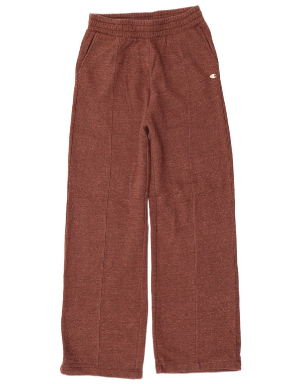 Champion Pantalon De Survêtement Femme UK 14 Large Marron Moucheté Coton