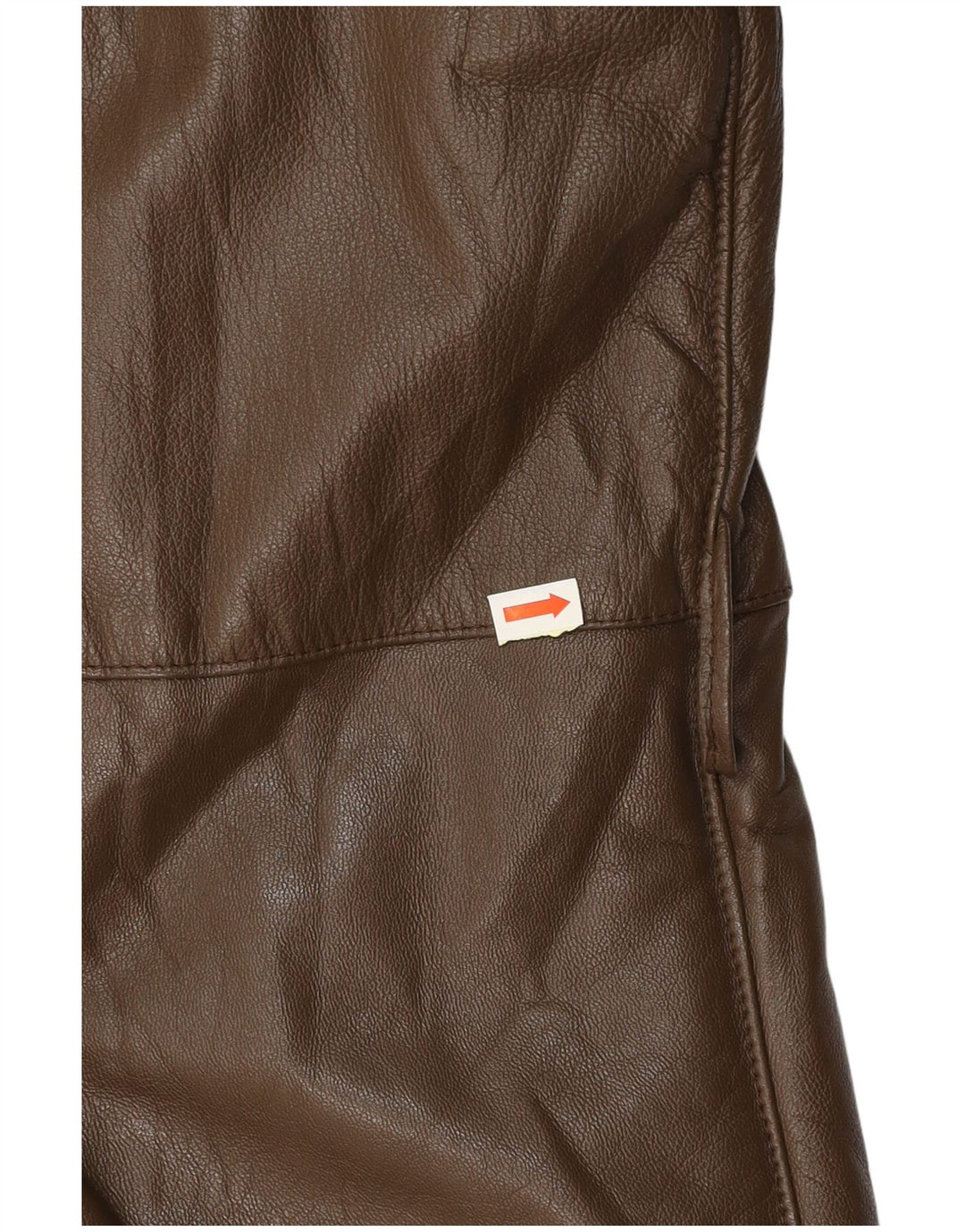 VINTAGE Manteau en cuir homme UK 38 Marron moyen