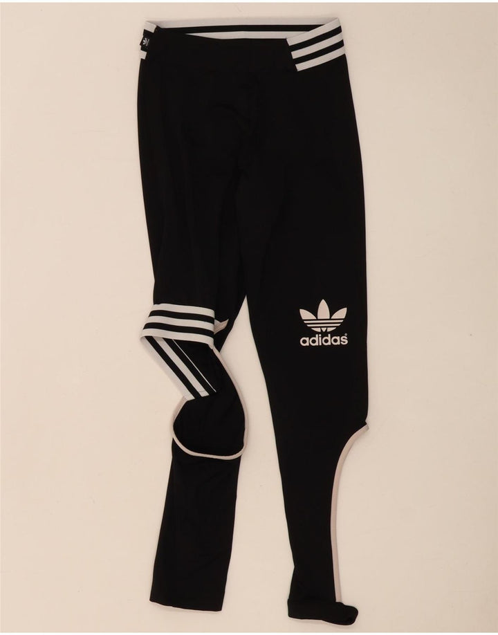 Adidas Femmes Rita Ora Leggings UK 8 Petit Noir Colorblock Polyester