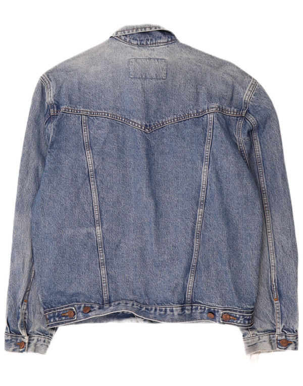 WRANGLER Veste en jean pour homme UK 40 Large Bleu Coton