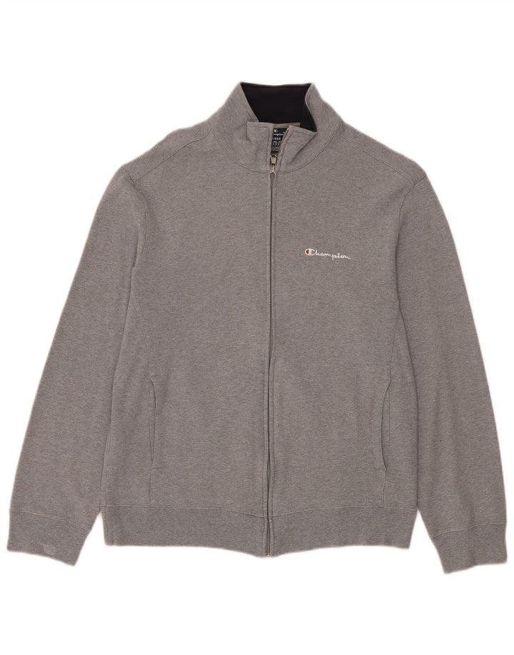 Champion Veste de survêtement pour femme UK 16 Large Gris Coton