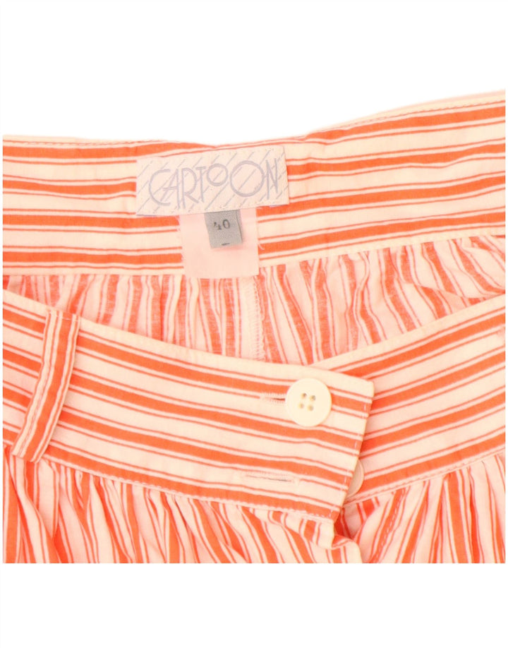 Jupe midi femme Cartoon EU 40 Medium W28 Orange rayé