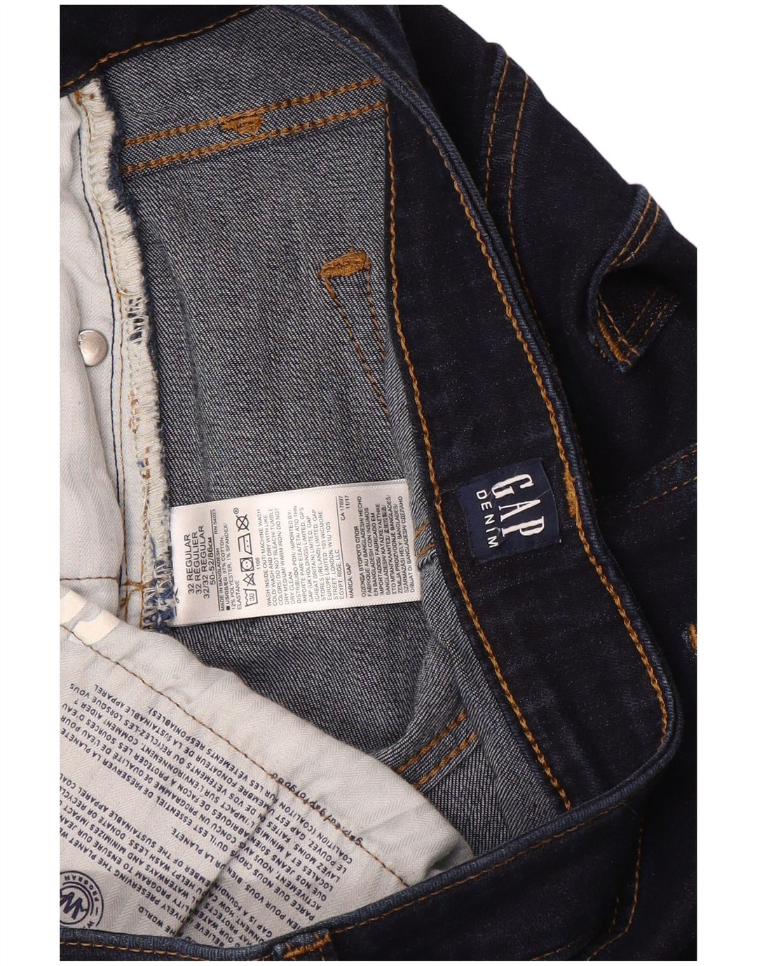 GAP Womens Regular Fit Denim Shorts W32 Large  Navy Blue Cotton