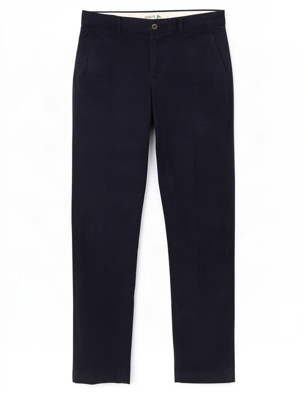 Lacoste Pantalon Chino Slim Fit Homme W29 L32 Bleu Marine Coton