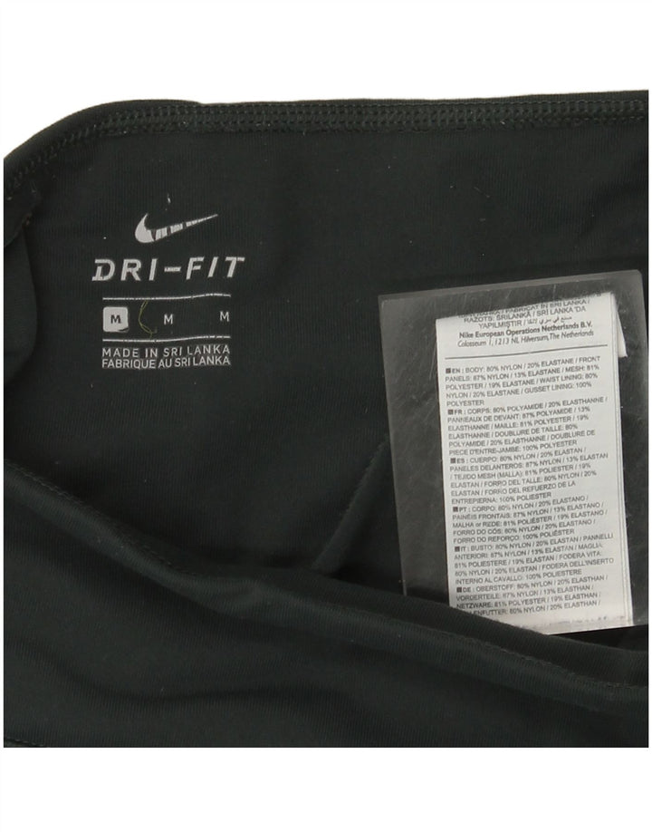 NIKE Legging Dri Fit pour femme UK 12 Nylon vert moyen