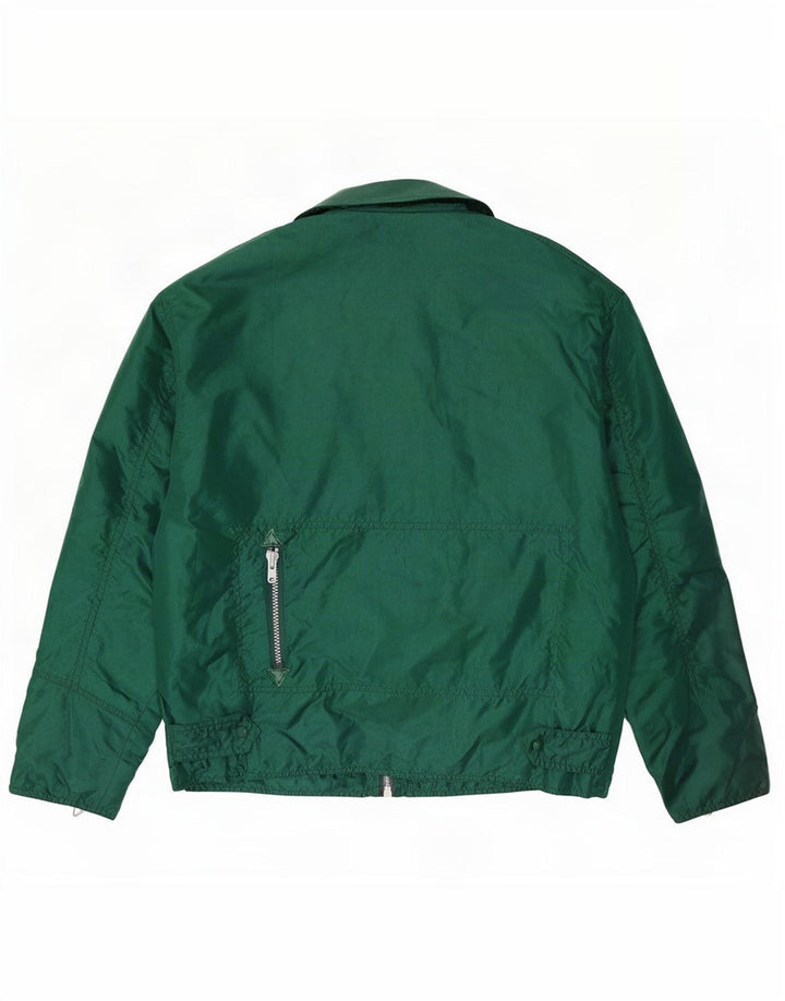 vintage Mens Bomber Jacket UK 40 Grand Nylon Vert