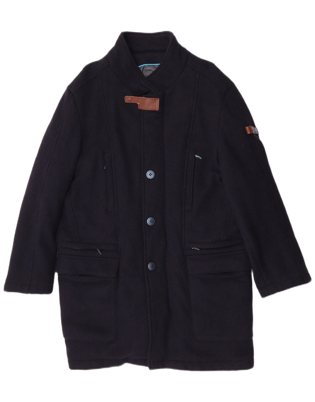 Piquadro Manteau Homme IT 56 2XL Bleu Marine Laine