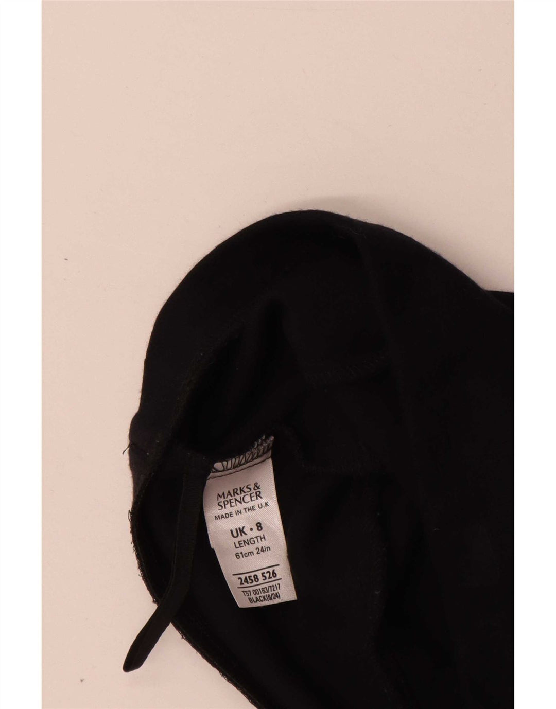 Marks & Spencer Jupe trapèze pour femme UK 8 Small W26 Viscose noire