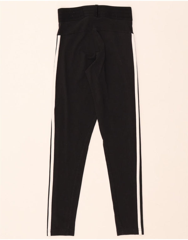 ADIDAS Leggings Femme UK 4/6 XS Noir Coton