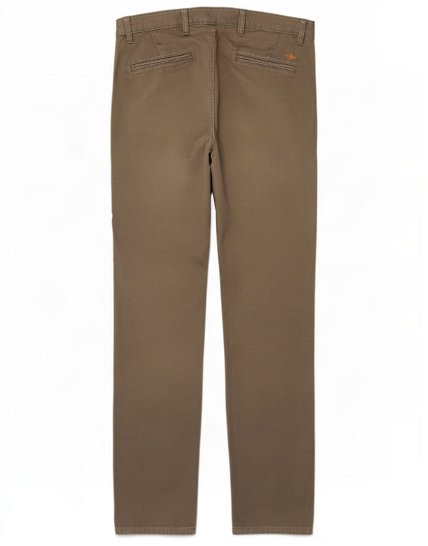Dockers Mens Alpha Slim Jeans W34 L34 Brown Cotton