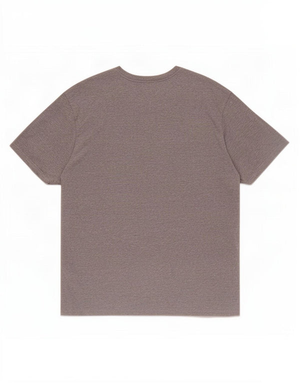 Hurley T-Shirt Graphique Top XL Gris Moucheté Coton Homme