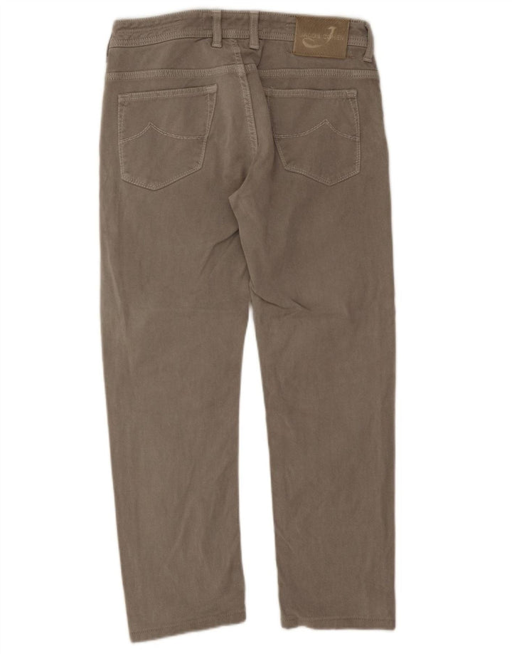 Jacob Cohen Jean droit régulier pour homme W32 L26 gris coton