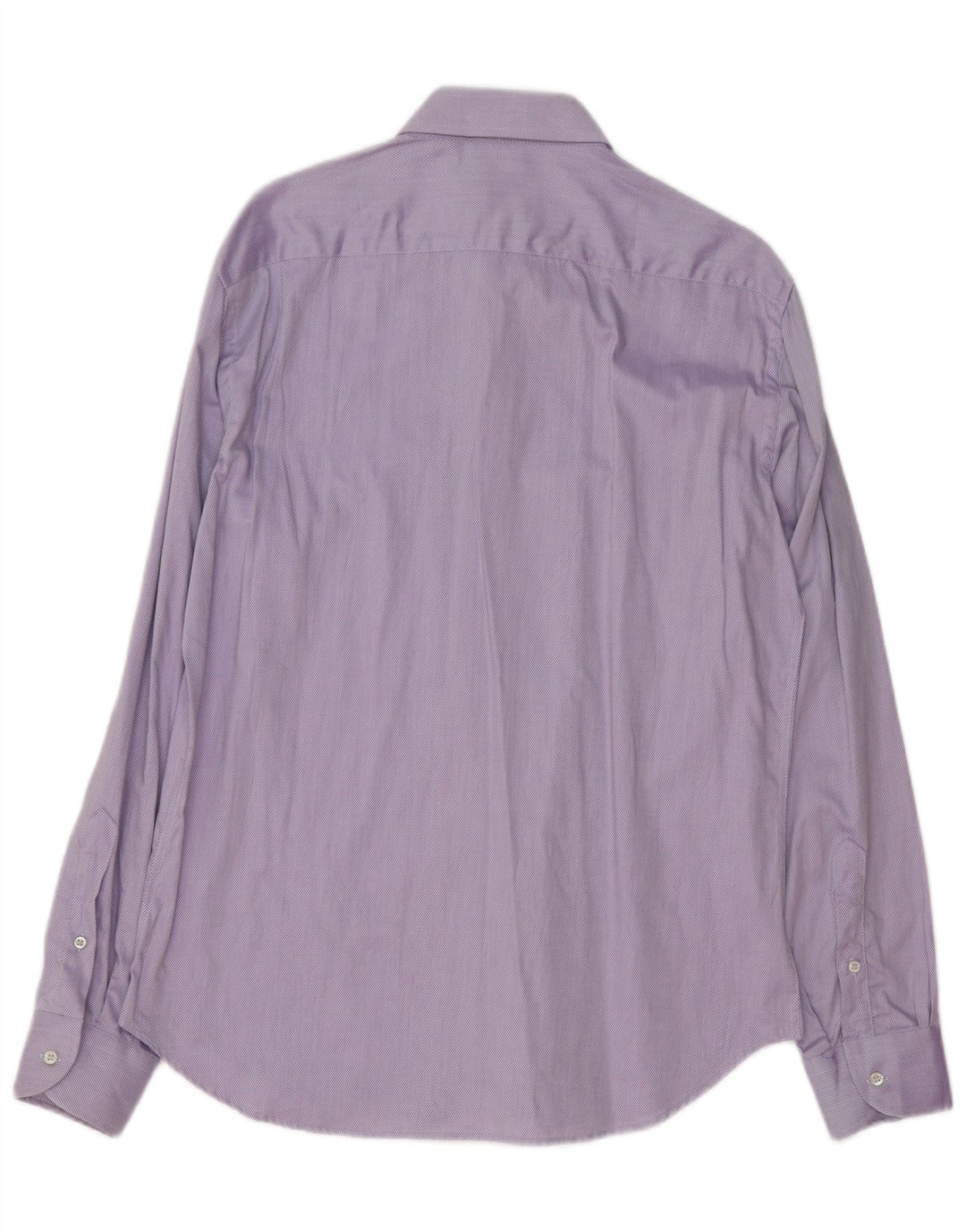 ROCCOBAROCCO Chemise homme Taille 41 16 Grand coton à fines rayures violettes