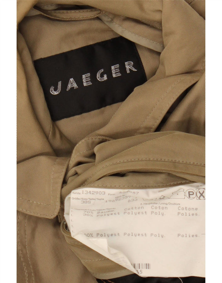 Jaeger Manteau coupe ample pour homme UK 38 Coton beige moyen