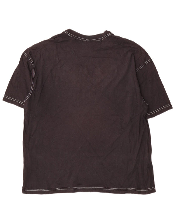 Nike T-shirt graphique pour homme en coton rayé noir Taille S