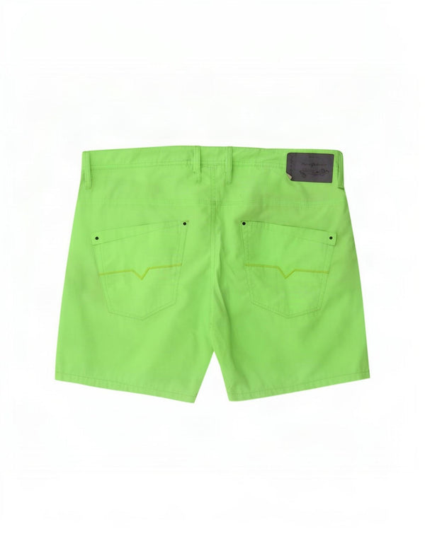 Diesel Mens Shorts Large W36 Green Polyester