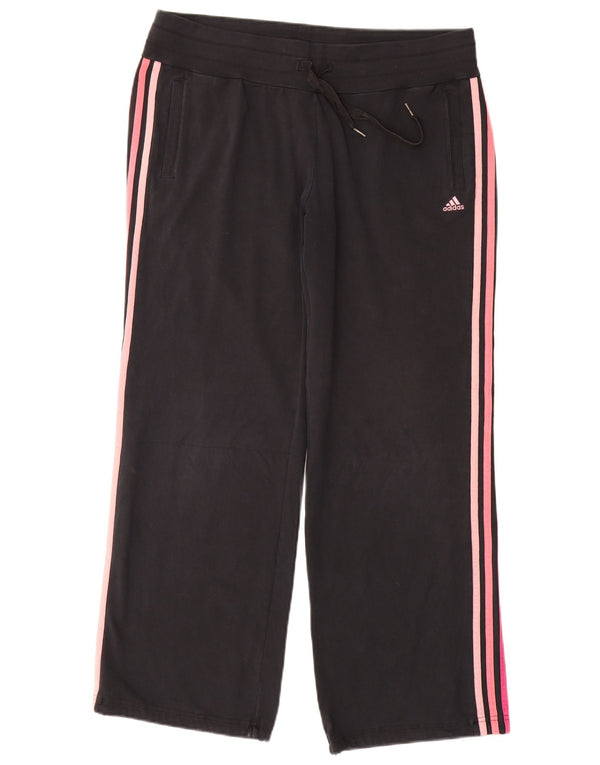Adidas Pantalon de survêtement Climalite pour femme UK 16/18 Large Noir Coton
