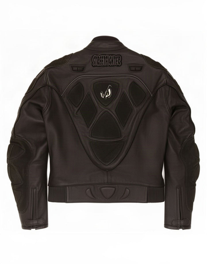 Streetfighter Veste de course en cuir pour homme IT 48 Noir moyen