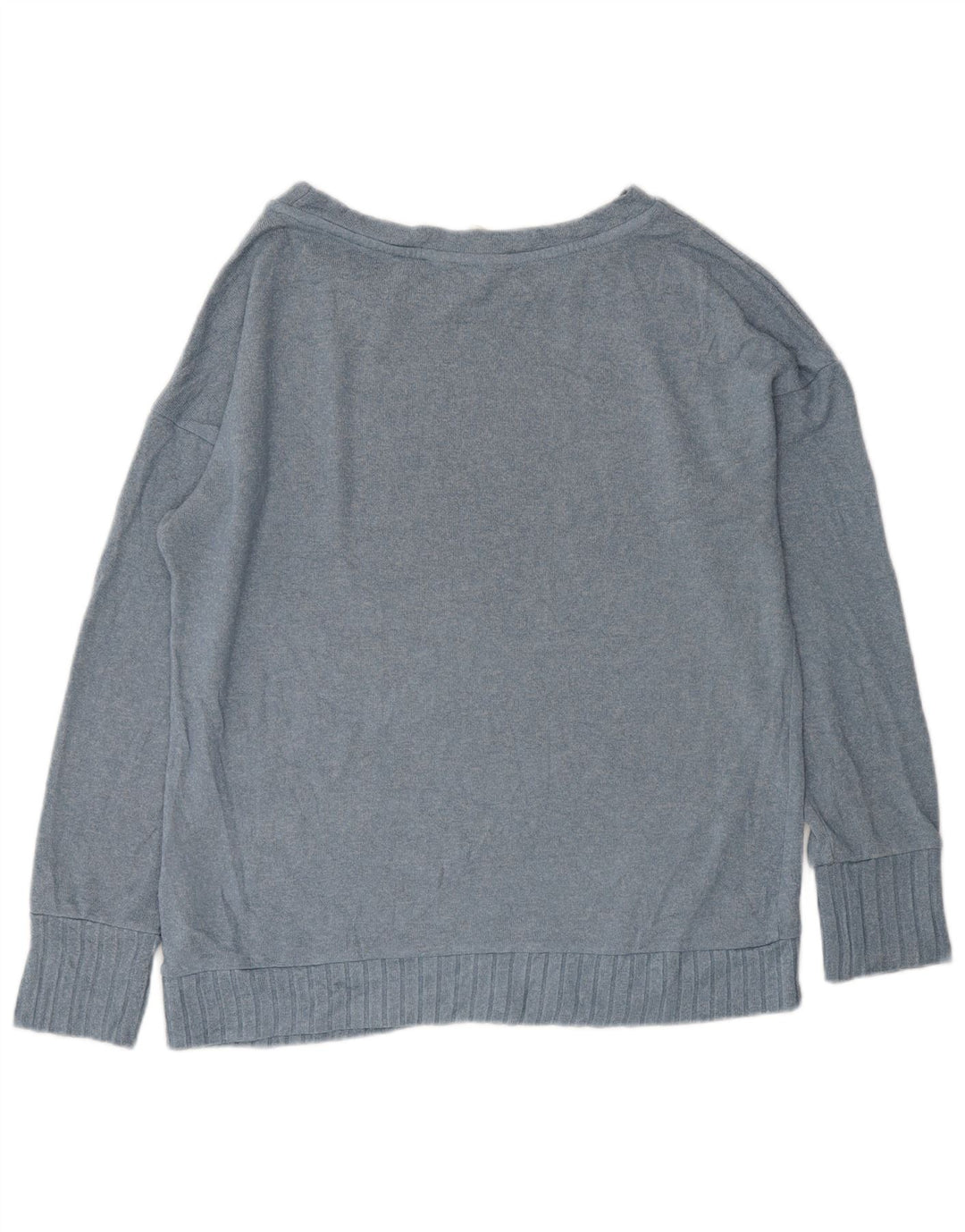 MARKS & SPENCER Pull surdimensionné à col bateau pour femme UK 10 Petit Bleu