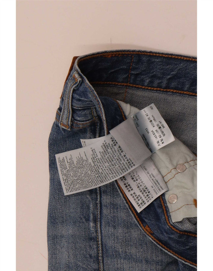 Levi's Short en Jean 501 Femme W32 Large Bleu Coton