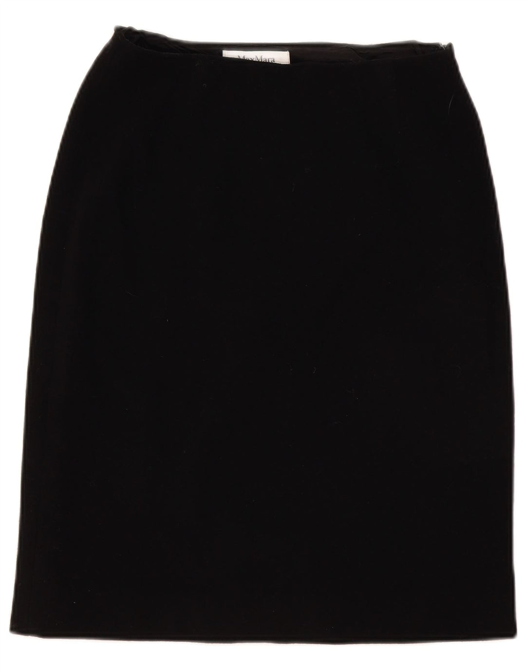 Max Mara Jupe droite pour femme UK 12 Medium W28 Laine noire