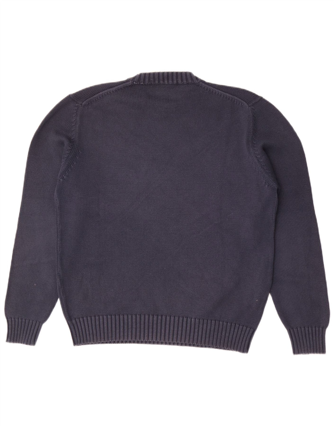 Zara Pull à col rond pour homme en coton bleu marine moyen
