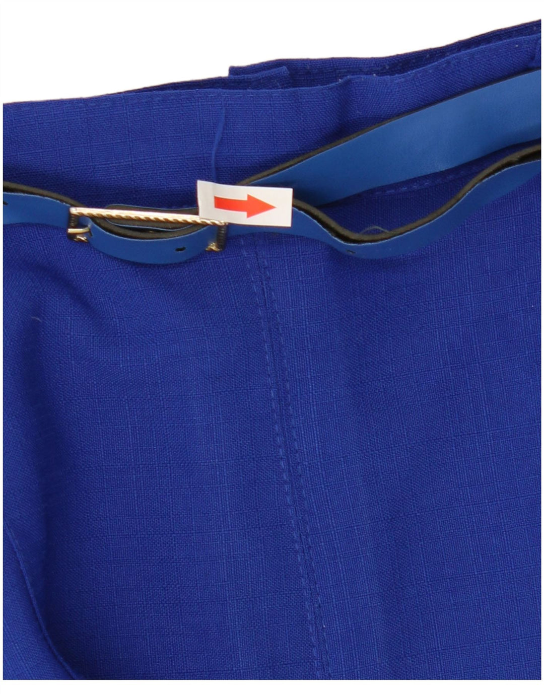 jupe plissée femme vintage UK 14 Moyen W28 Bleu Polyester
