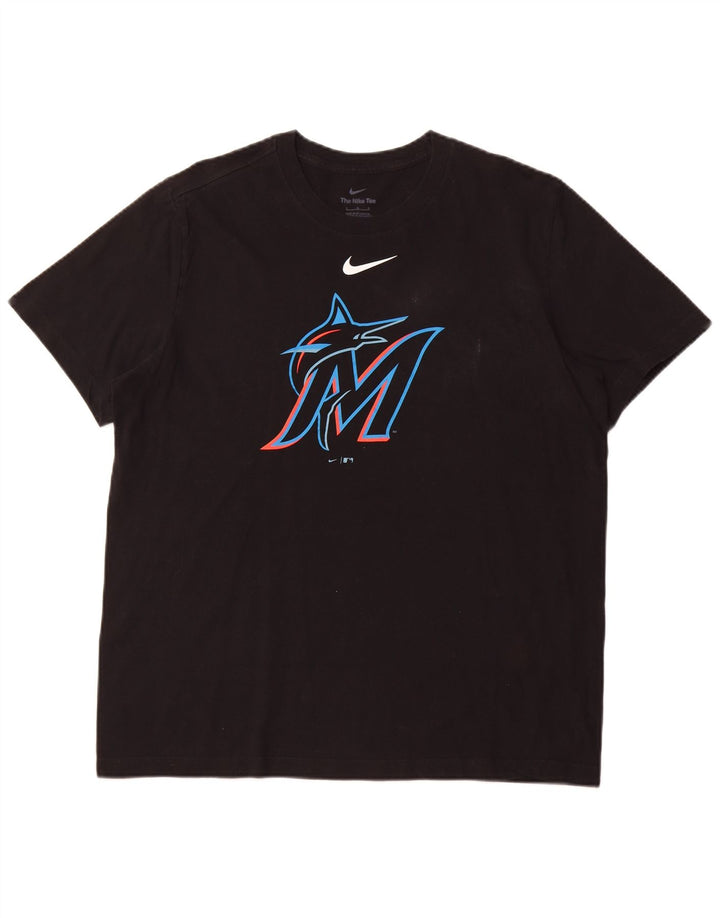 NIKE T-shirt graphique pour hommes, grand, noir