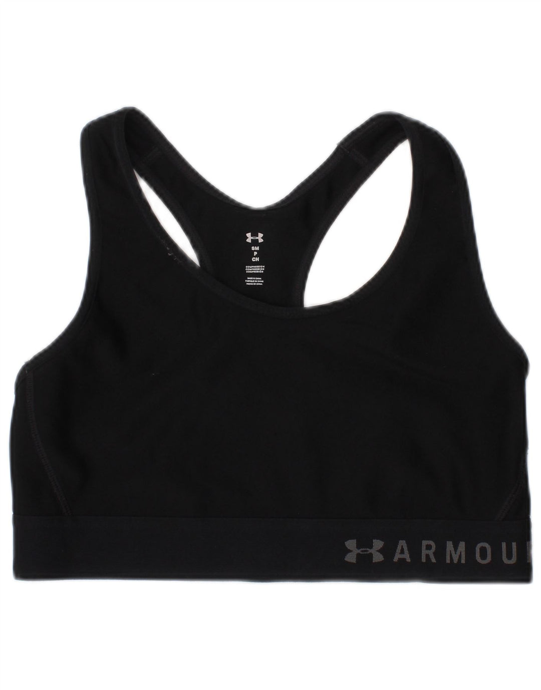 Under Armour Haut de Soutien-Gorge de Sport Graphique Femme Petit Noir Polyester Sports
